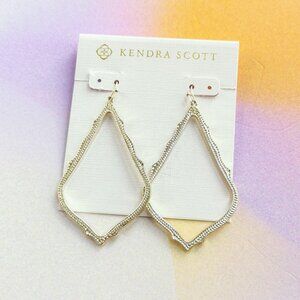 Kendra Scott Sophee Gold Drop Earrings New